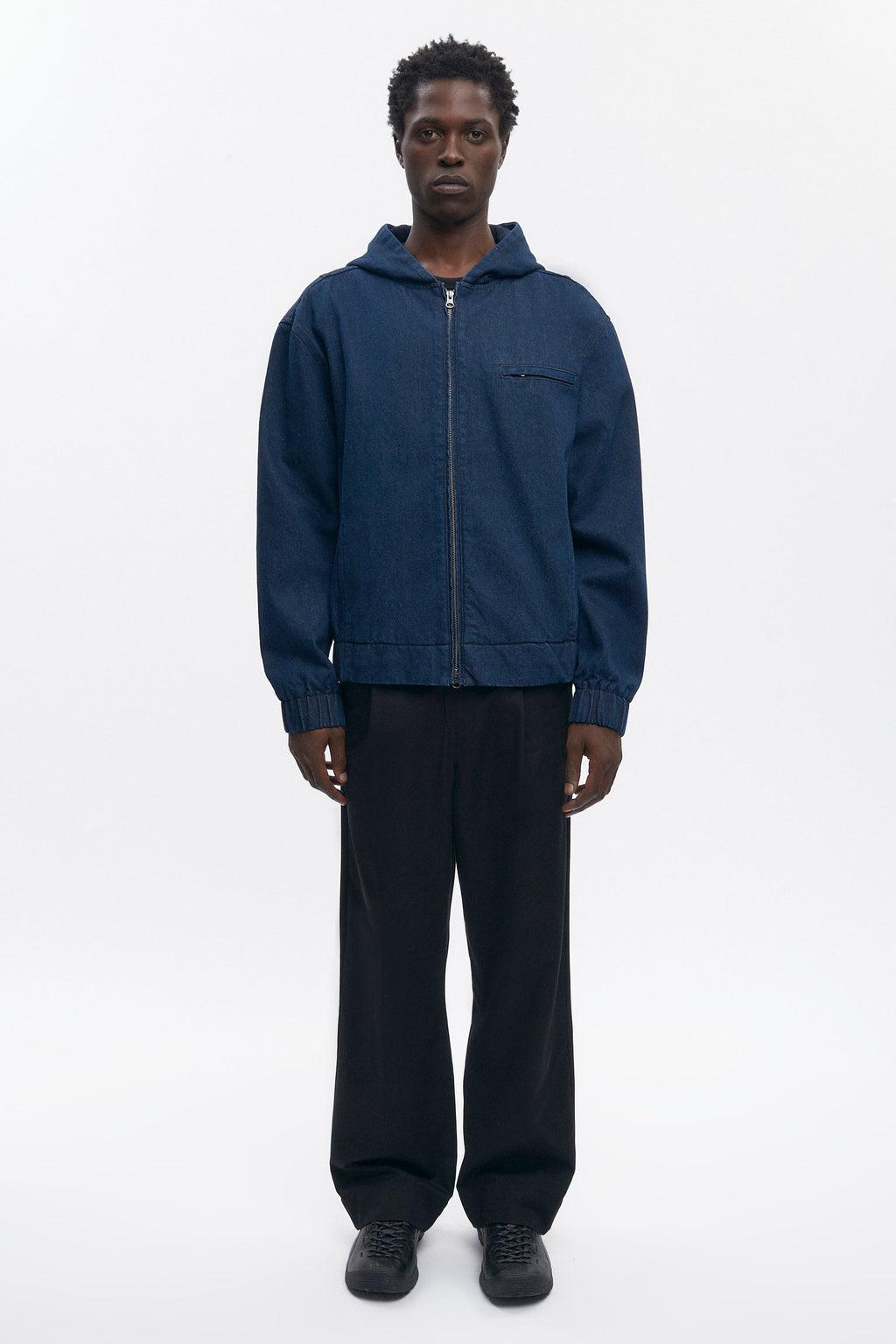 Denim Hooded Jacket