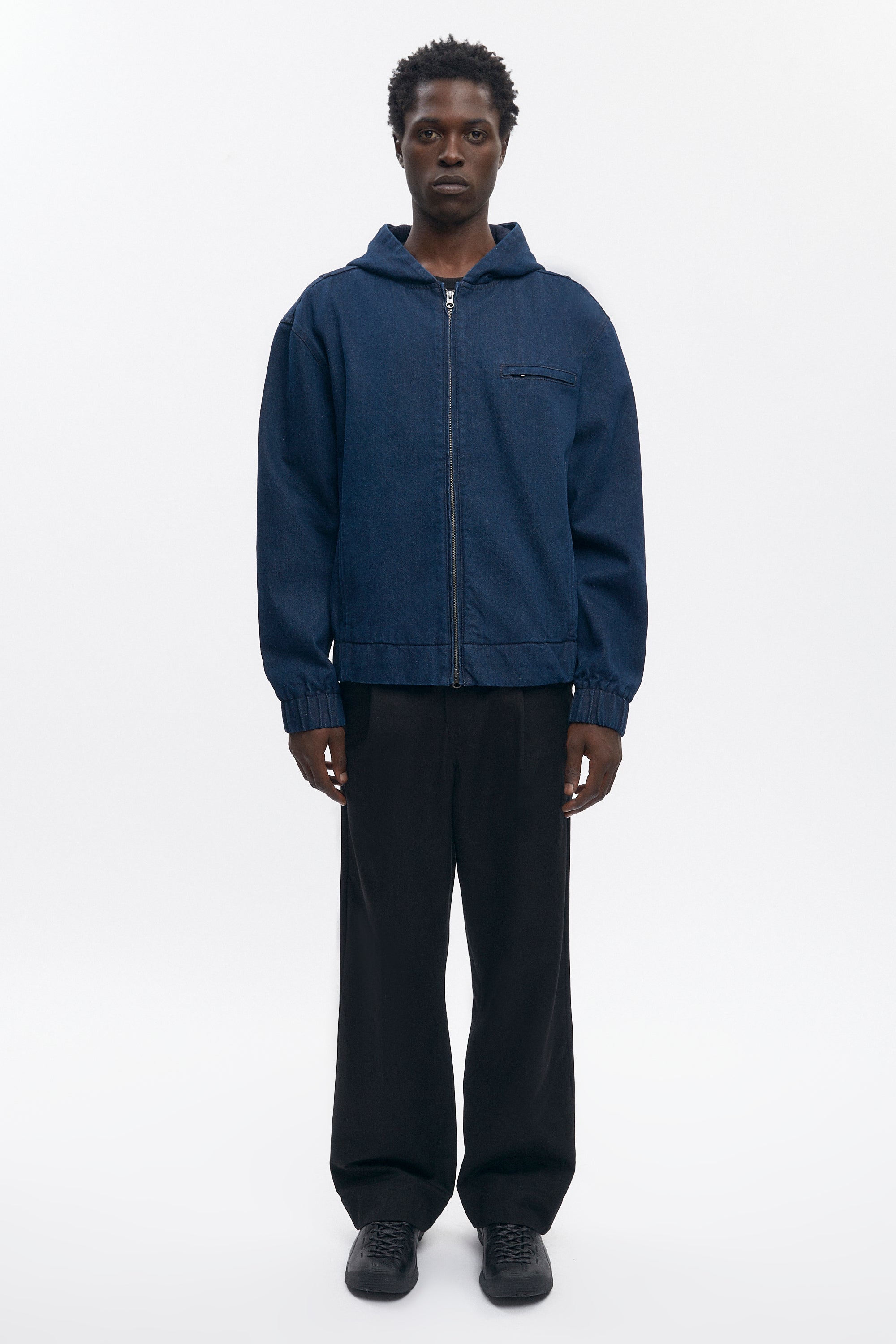 Denim Hooded Jacket