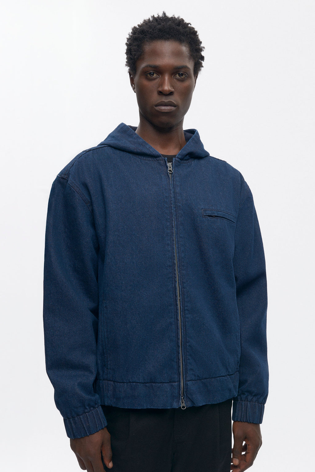 Denim Hooded Jacket