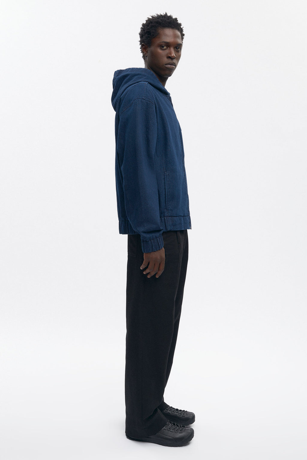 Denim Hooded Jacket