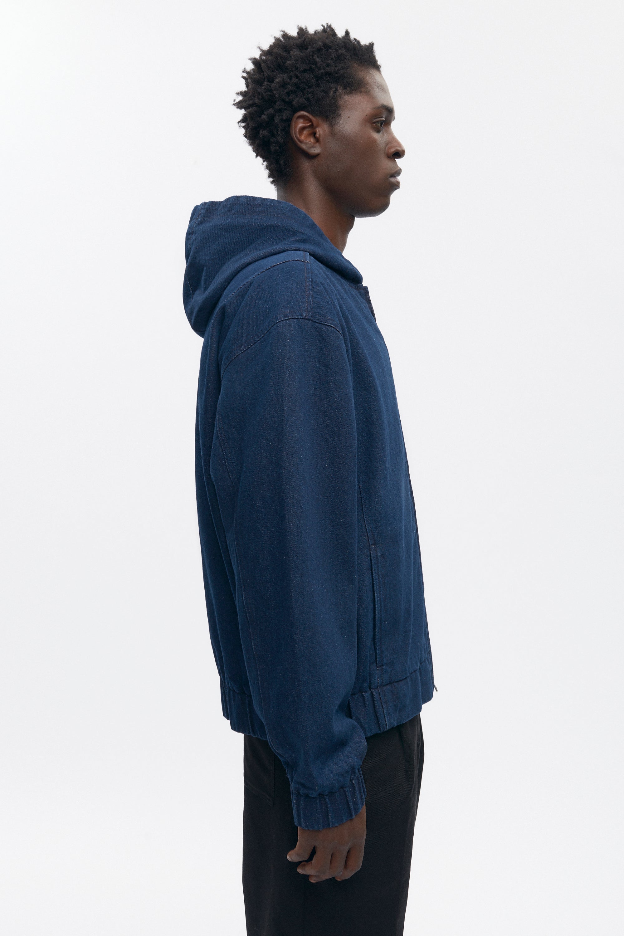 Denim Hooded Jacket