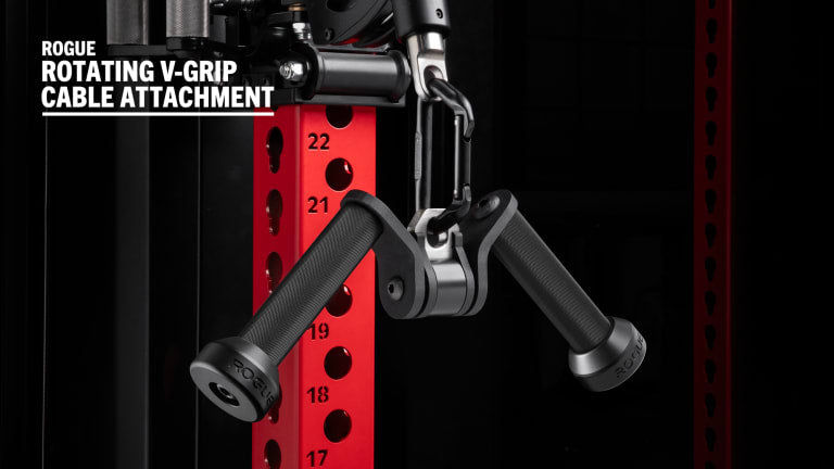 Rogue Rotating V-Grip Cable Attachment in black