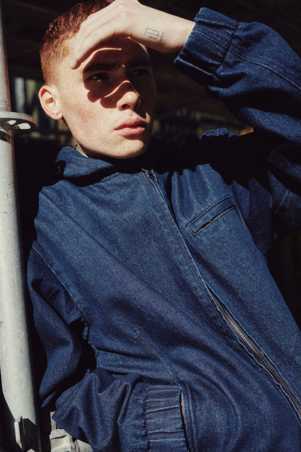 Denim Hooded Jacket